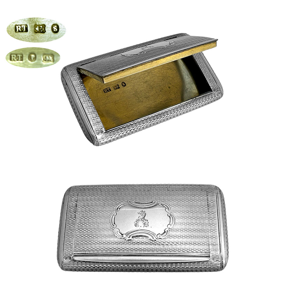 Victorian Silver Snuff Box 1867